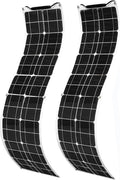 400 Watt Flexible Solar Panel for RV 2 × 200 Watt 12 Volt Solar Power Panel Kit Photovoltaic Module Monocrystalline Solar Panels for Camping Off Grid Car Battery Charging Boat