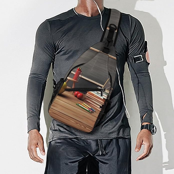 Chest Bag Chest Bag for Men Tactical Running Chests Pack Outdoor Sports Chests Bag Teacher Classroom Chalkboard Sling Backpack Women Suitable for Hiking Running Cycling And Shopping