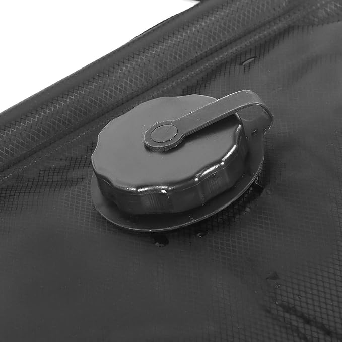 Outdoor 20L Solar Power Shower Bag Portable Sun Heated Bath Bag with Shower Head Large Capacity PVC Camping Shower for Hiking Boating and Backpacking