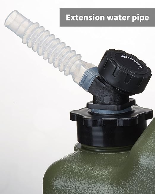 UPWOIGH 5 Gallon Water Jug Camping Water ContainerTruly No Leakage Water StorageLarge Military Green Water TankBPA Free Portable Emergency Water Containers for Outdoors Hiking Accessories