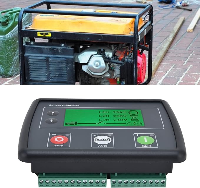 Generator Control Panel Generator Remote Control Controller Automatic Transfer Switch Self‑starting Genset Detection Control Module Generator for Engine Speed