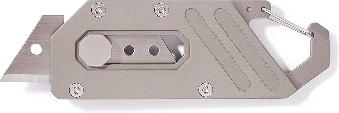 Vargo Titanium Utiliti Knife - Lightweight Pocket Utility Knife with Locking Blade
