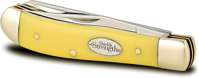 Shields of Strength Stainless Steel Double Blade Pocket Knife-Phil. 4:13