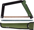 AGAWA - BOREAL15 Tripper Kit - Includes 15 Folding Saw Nylon Carrying Case 15 All-Purpose &amp 15 Aggressive Blade - For Camping Hiking &amp Survival Gear (Black Frame/Green Handle)