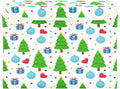 File Organizer Box Decorated Green Trees Storage Bin with Lid Foldable Baskets for Office Document Storage 11.8x12.6 x16.5
