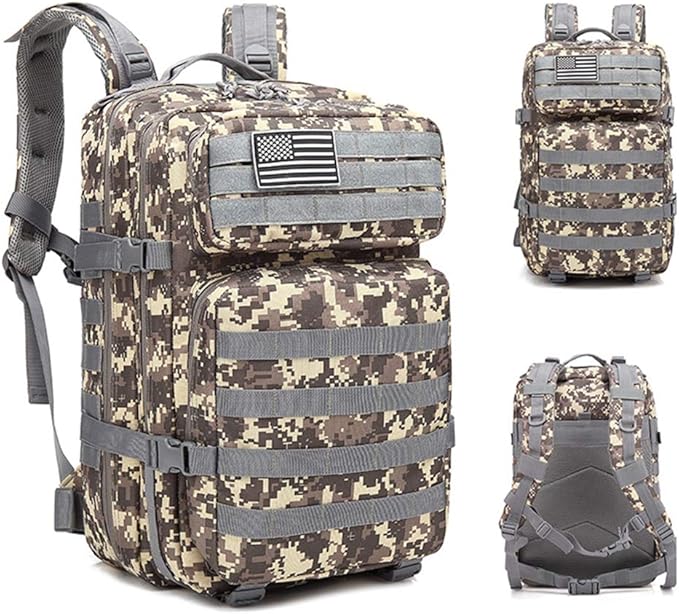 45L Military Backpack Tactica Rucksack Outdoor Assault Pack Hiking Travel Rucksacks
