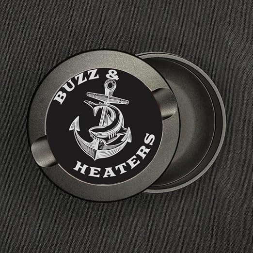 Buzz &amp Heaters Metal Container for Zyn | Metal Holder for Zyn |Metal Can for Zyn | Metal Cases for Zyn Holder | Metal Pouch Cans for Zyn | Offshore Shark &amp Anchor Anodized
