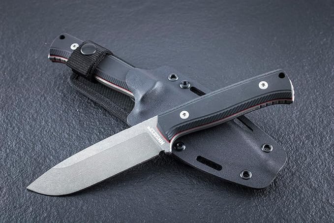 Adventurer II Outdoor Knife 10-inch Full Tang Sleipner Steel Blade Drop Point Design by NN Knives - With a KYDEX Sheath Included