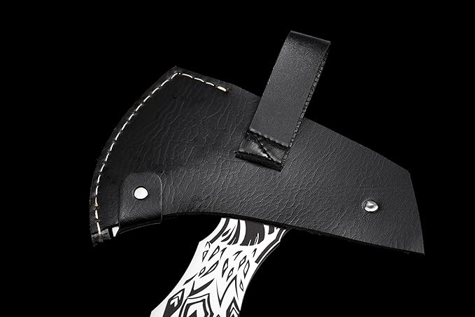 Tomahawk Throwing Axe for Outdoor Camping Sturdy and Practical with SheathSharp