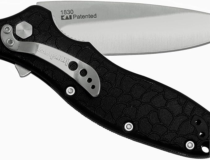Kershaw Oso Sweet EDC Pocketknife 3 8Cr13MoV Steel Drop Point Blade Assisted Folder Opening with Flipper Liner Lock System Black