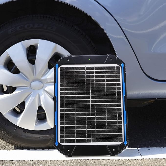 SUNER POWER 25W 12V Solar Battery Trickle Charger &amp Maintainer PRO Built-in Intelligent MPPT Controller Waterproof 12 Volt 25 Watt Solar Panel Charging Kits for Car Marine RV Trailer Boat Automo