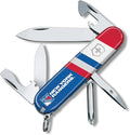 Victorinox Tinker Swiss Army Knife – Compact 12 Function Swiss Made Pocket Knife with Large Blade Small Blade and Bottle Opener – New York Rangers
