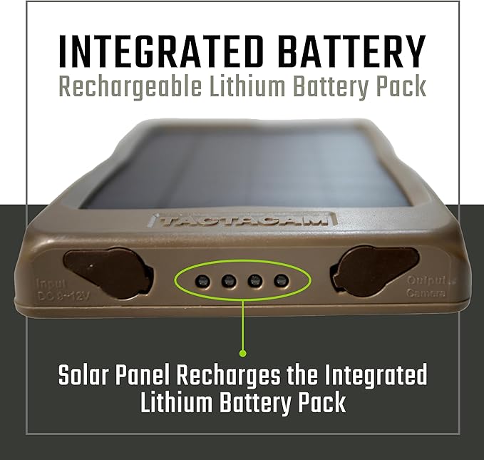 TACTACAM Reveal Solar Panel for Cellular Trail Cameras X 2.0 X Gen 1 SK XB (Solar Panel)