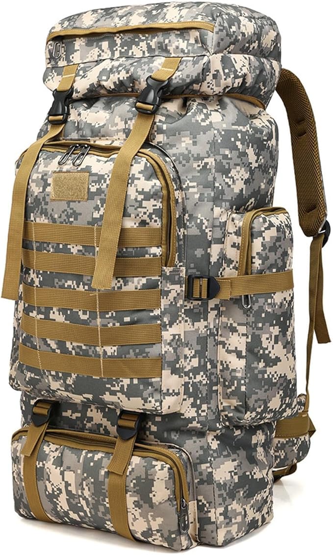 Assault Pack Rucksack – Heavy Duty Bag 600D Oxford Fabric Abrasion Tear Resistant Construction Spacious Organized Storage | Perfect for Outdoor Adventure Travel Mountaineering Field Survival