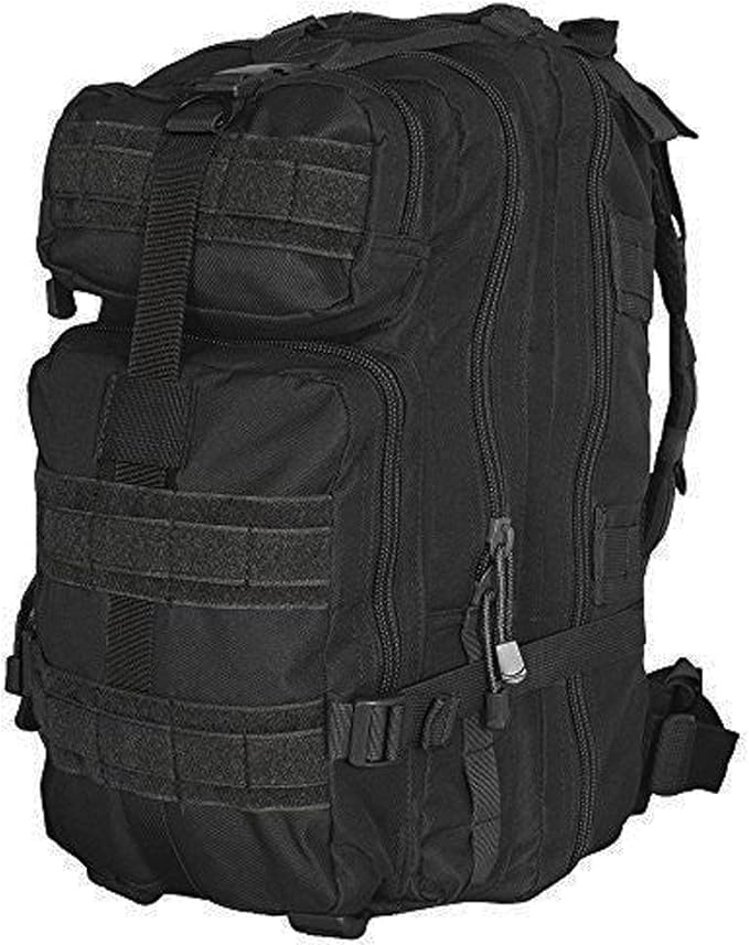 FOX OUTDOOR PRODUCTS Medium Transport Pack | 29L Tactical Backpack with Organizer Pockets MOLLE Webbing &amp Hydration Sleeve Black