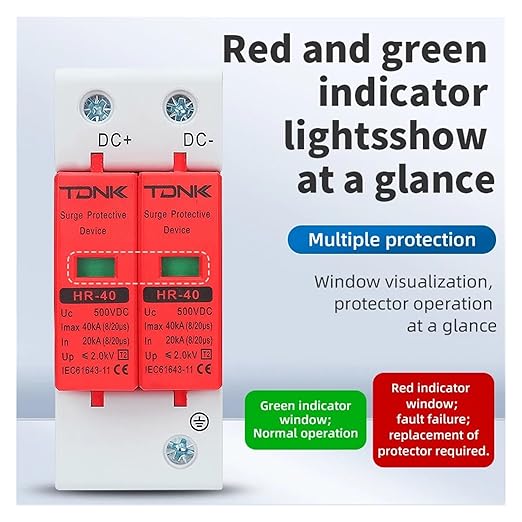 DC2P Series Surge Protection Device 500V 600V 800V 1000V for Photovoltaic Solar System(800V)