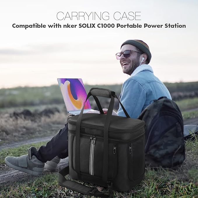 Carrying Bag Compatible with Anker SOLIX C1000 Portable Power Station Travel Storage Case Protective Cover for C1000 Solar Generator