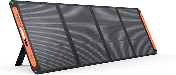 Jackery SolarSaga 200W Portable Solar PanelIP68 Foldable Bifacial Solar PanelsCompatible with Jackery Explorer Power Station and Solar Generatorfor Rooftops Outdoor Camping Off-Grid and RVs