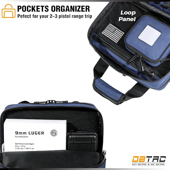 DBTAC Tactical Sling Bag Small + Tactical Range Bag Small Plus (Urban Blue)