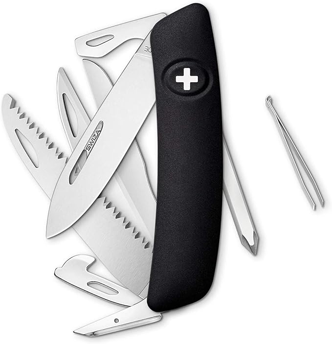 Swiza KNI.0140.1010 D10 Pocket Knife Black