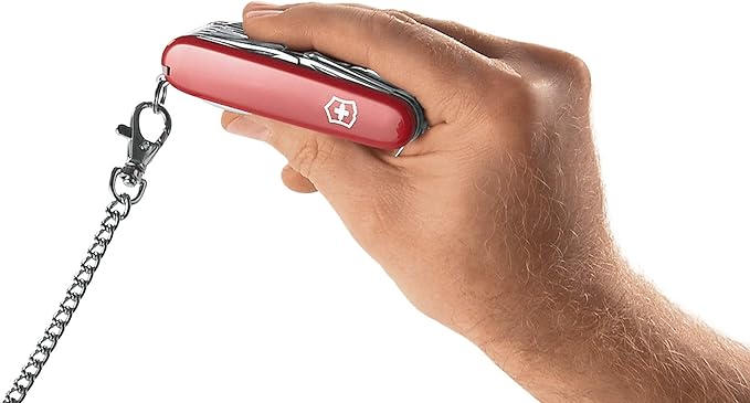 Victorinox Signature Lite Swiss Army Pocket Knife Small Multi Tool 7 Functions LED Pen Red Transparent