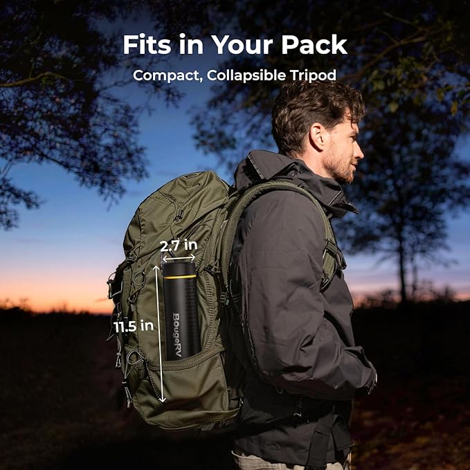 BougeRV Telescopic Camping Light 15600mAh Rechargeable Lantern Portable Camping Light 1000x3 Lumens Rotatable Camping Light for Tent Emergency Outdoor IPX5 Water Resistant(2026 New)