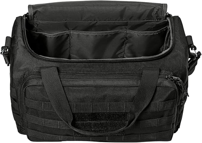 Tactical Gear bag Heavy Duty Duffel Gym bag/Tactical Backpack Custom Embroidered with your own text (Black)