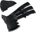 JXE JXO Throwing Axes Overall 10.2in w/ 3.6in Blade Full Tang 420HC Stainless Steel Tomahawk with Spike Design for Hawks Throwing Recreation and Competition