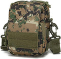 Small Canvas Messenger Bag Tactical Shoulder Bag Crossbody Casual Pack Waist Pack (Jungle Digital)