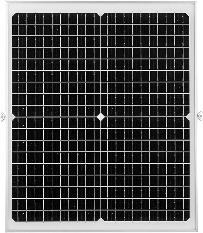 VEVOR 30W 12V Solar Panel Battery Charger Solar Battery Trickle Charger Maintainer with Intelligent MPPT Controller &amp Adjustable Mount Bracket IP67 Waterproof for Car Boat RV Motorcycle Trailer