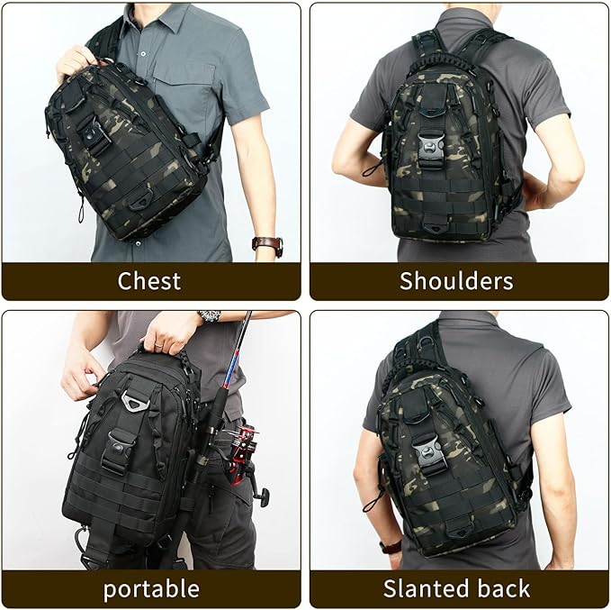 Tactical Backpack Outdoor Hunting Duffel Bag Large Capacity Waterproof Lightweight Hiking Bag Traveling