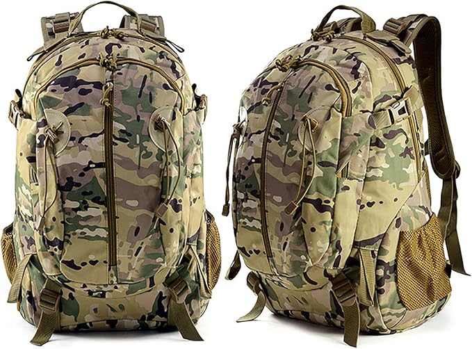 Military tactical backpack30L Large Assault PackMilitary Army Rucksack3 Day Bug Out Bag for outdoor hiking hunting (CamoC)