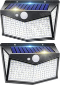 Solar Lights OutdoorUpgraded 212 LED/3 Modes Motion Sensor Security Lights w/270° Wide Lighting AngleIP65 Waterproof Wall Lights Solar PoweredBright for Yard Garden Outside (Solar Lights 2 Pack)