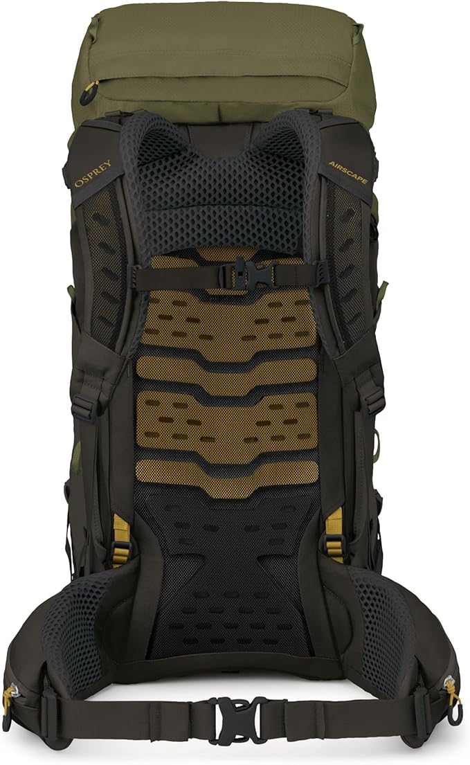 Osprey Kestrel LT 45L Men's Backpacking Backpack - Lightweight Hiking &amp Camping Bag with Waterproof Raincover Moss Green