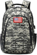 Camo Backpack for boys Teen Boys Backpacks for SchoolCamo Bookbag for kidSmall Tactica Backpack for outdoor with USB Charging Port40L