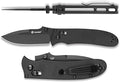 Firebird GANZO G704B-BK Pocket Folding Knife 3.34 440C Stainless Steel Black Blade G-10 Anti-Slip Handle with Clip Hunting Fishing Camping Folder Outdoor EDC Pocket Knife (Black)