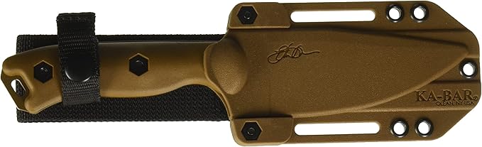 KA-BAR BK18 Becker Harpoon Fixed Blade Knife 4.562 Drop Point 1095 Cro-Van Flat Dark Earth Blade Ultramid Handle Flat Dark Earth
