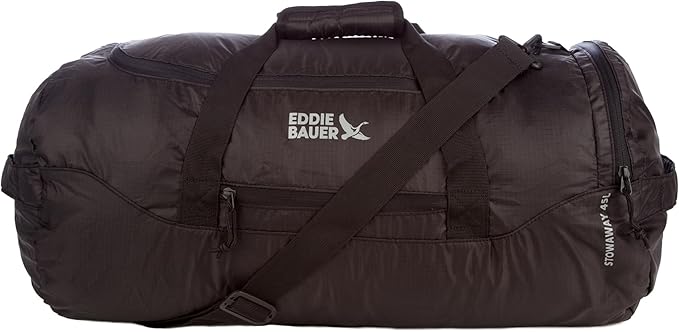 Eddie Bauer Stowaway Packable Duffel Bag | Travel | Foldable | Lightweight | Durable | Ripstop Polyester