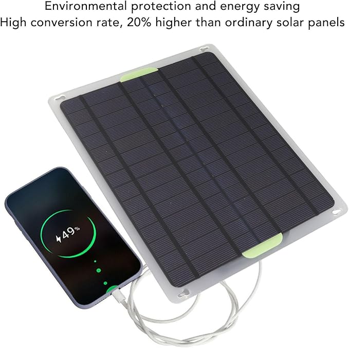 TOPINCN 20W 12V Solar Panel Kit Solar Charging Panel Solar Panel Car Battery Charger Trickle Charger Maintainer for Car Boat Motorcycle Automotive RV Home System