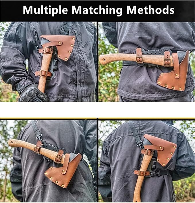 Portable Accessories with Hatchet Cover Axe Leather PU Sheath Bushcraft Camping Tools for Outdoor Camping Blade Protection