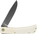 Roper Knives Tumbleweed Jr Tactical EDC Pocket Knife – 3 Inch Carbon Steel Blade with 3.5 Inch Smooth White Bone Handle