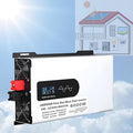 6000W Solar Hybrid Inverter 12V/24V/48V/60V/72V/96V DC to 110V/220V Pure Sine Wave Power Inverter With 2 AC Outlets LCD Display For Lead Acid/Lithium Batteries for Off-Gird/Home/Shed96V-220V