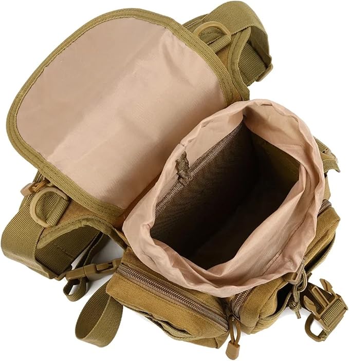 Tactical Drop Leg Bag Tool Fanny Thigh Pack Leg Rig Military Motorcycle Camera Utility Pouch(Jungle Digital)