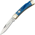Böker Lockback 2.95 Inch Pocket Knife Smooth Dark Blue Bone Traditional Series 2.0 Made in Germany