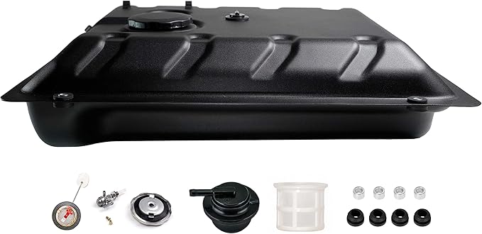 JMCHstore OEM Metal Generator Gas Fuel Tank for Generac GP5500 GP6500 RS5500 RS7000E GP7500E RS8000E XT8000E XT8500EFI 0H7510A / 0H75100SRV 5500w 6500 6500w 7500 389cc OHV Portable Generator Black