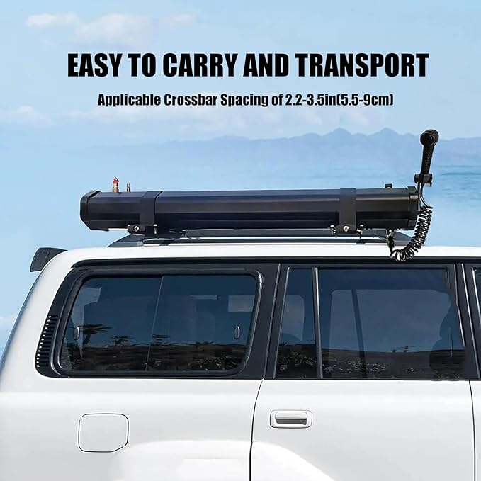 Pressurized Water Tank - Portable Solar Camping Shower for Vehicles Trucks and SUVs - 5/5.3/8 Gallon Capacity Ideal for Overlanding and Outdoor Adventures