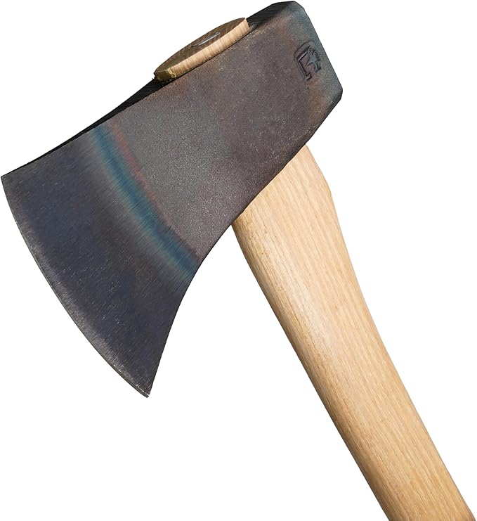 COUNCIL TOOL Sport Utility Flying Fox Woodsman Hatchet - 1.625 lbs Throwing Axe with 22 Straight Hickory Handle &amp Hardened Poll - SU162FF22S