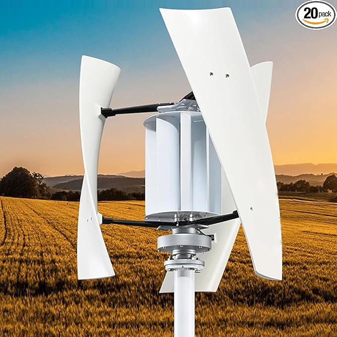 Wind Turbine Generator Kit3000W Magnetic Levitation Upright Wind Turbine 12V 24V 48V 220V with Waterproof Charge Controller Electricity Producer Equipment for Home RV Roof 48V