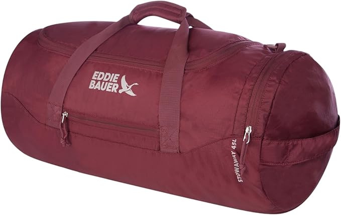Eddie Bauer Stowaway Packable Duffel Bag | Travel | Foldable | Lightweight | Durable | Ripstop Polyester