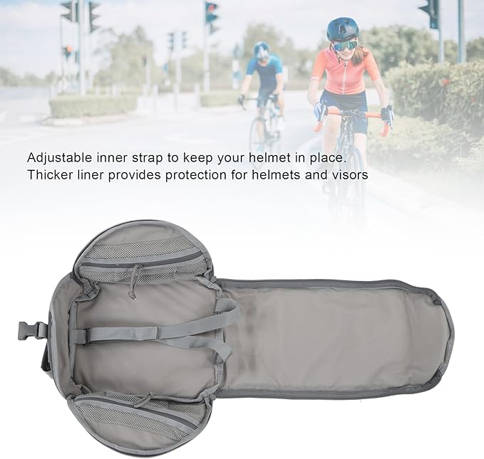 Tactical Helmet Bag PackCamping Helmet Bag Canvas Scratch Prevention Adjustable Helmet Storage Bag for Hard Hats Helmet Khaki